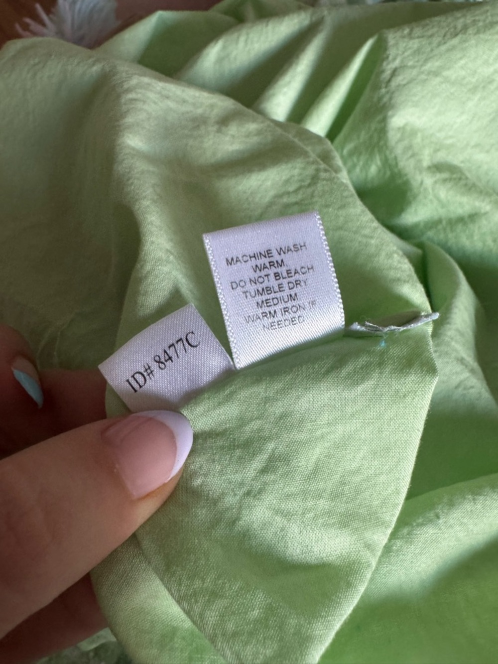VINTAGE Gingham Strapless 90s Midi Dress Green 100% Cotton Size 14 - Picture 12 of 13